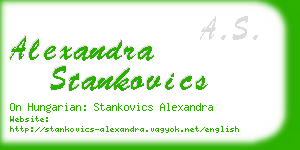 alexandra stankovics business card